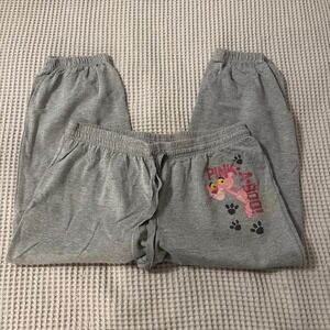 Y2K Gray‎ pink panther sweats capri length